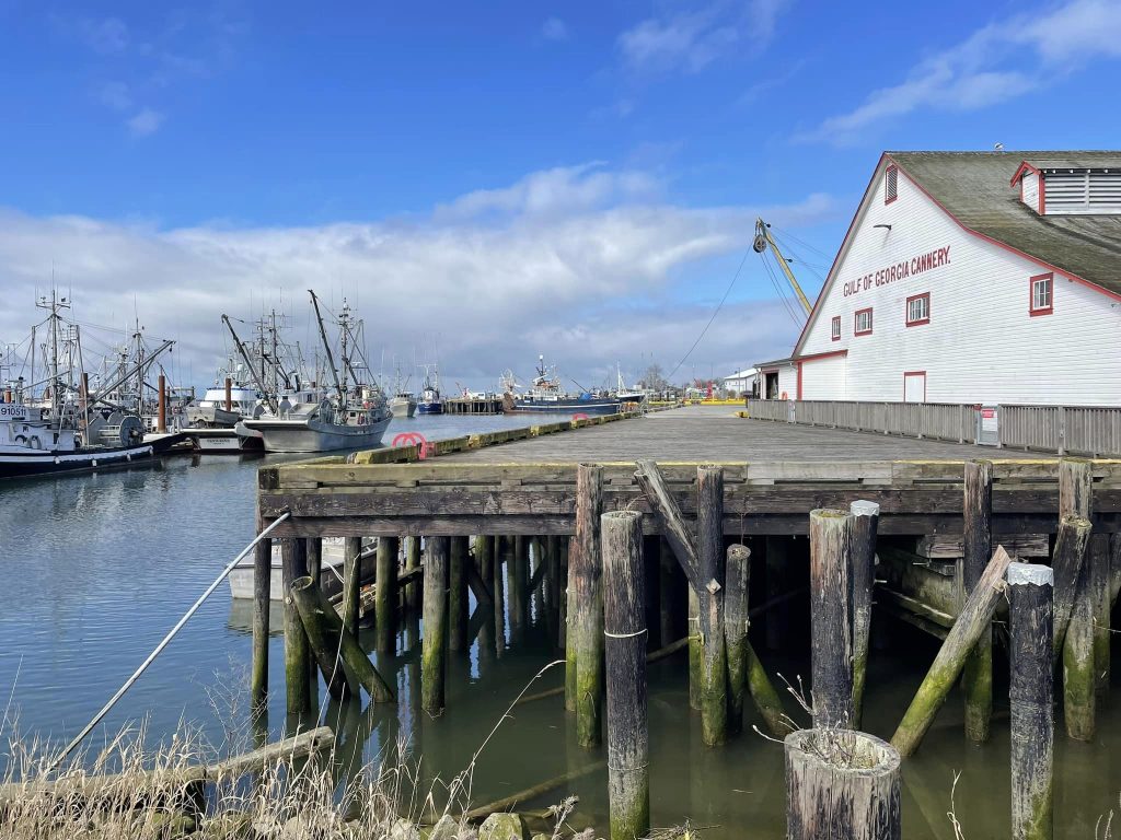 a private dock at Steveston, BC