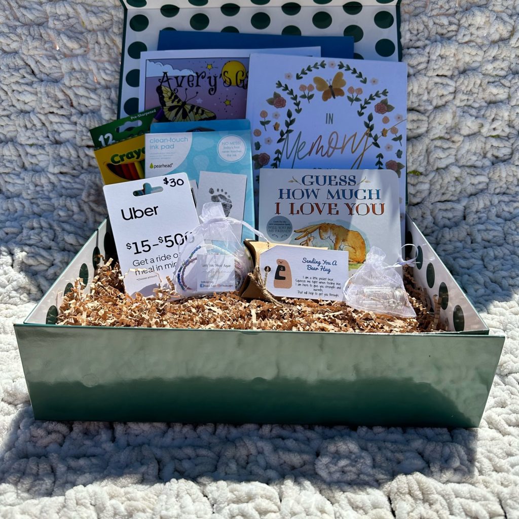 a box full of gift items