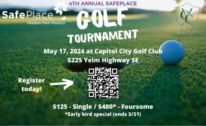 SafePlace's 4th Annual Golf Tournament Fundraiser @ Capitol City Golf Club