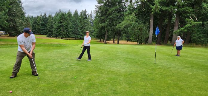 people playing golf