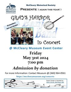 The Grays Harbor Banjo Band in Concert @ The McCleary Museum and Event Center