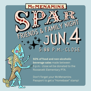 McMenamins Friends and Family Night @ McMenamin's Spar Cafe