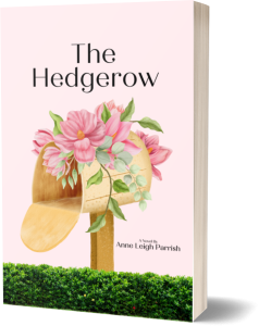 'The Hedgerow" book with a flowery mailbox on the cover