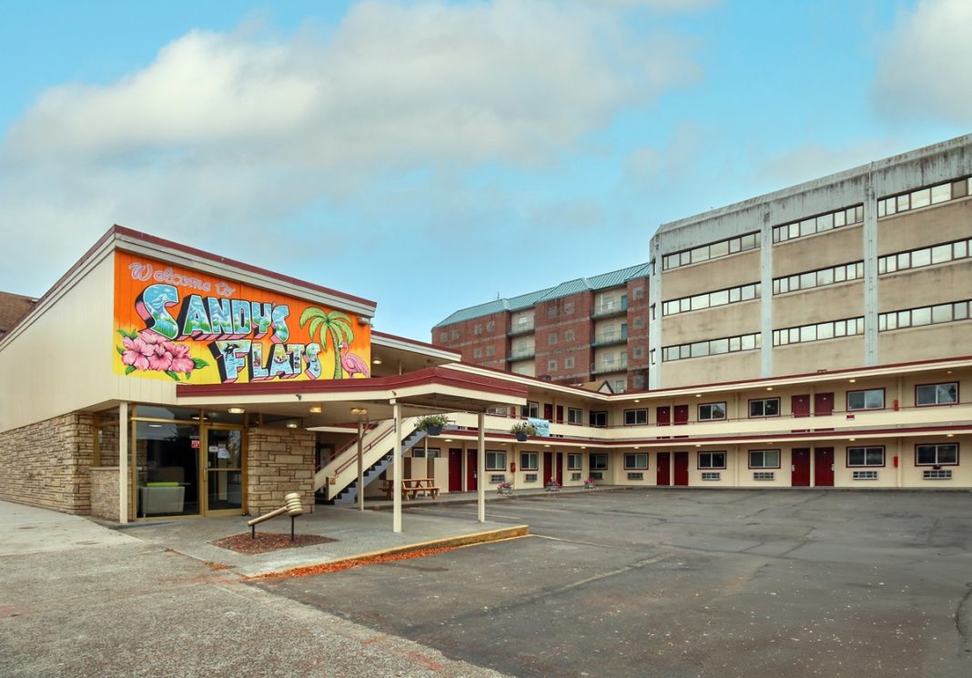 outside shot of Sandy’s Flats
