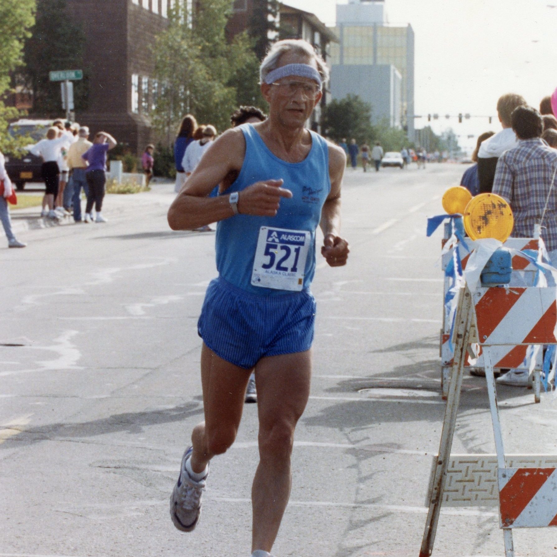 Joe Michel running a marathon