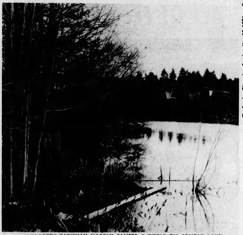 black and white photo of Lake Arnold