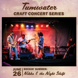 Tumwater Craft Concert Series Rockin’ Summer – Nikko & the Night Shift @ Craft District Amphitheater