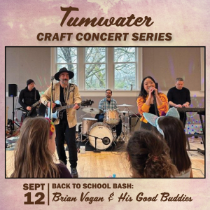 Tumwater Craft Concert Series Back to School Bash: Brian Vogan and his Good Buddies @ Craft District Amphitheater