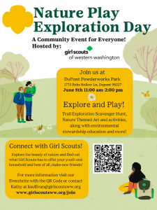 Celebrate Nature Play Exploration Day @ DuPont Powderworks Park