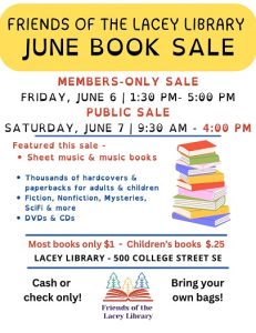 Friends of the Lacey Library - Members-Only Sale @ Lacey Timberland Library