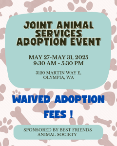Joint Animal Services Adoption Event