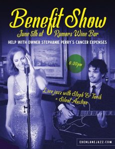 Live Jazz & Silent Auction Fundraiser @ Rumors Wine Bar