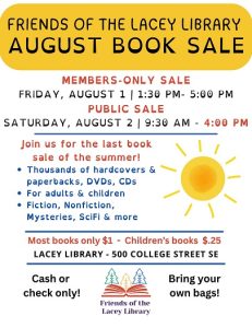 Book Sale - Friends of the Lacey Library - Members-Only Sale @ Lacey Timberland Library