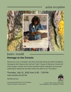 Homage to the Forests w/Janice Arnold @ s'gʷi gʷi ʔ altxʷ House of Welcome at The Evergreen State College