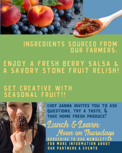 Lunch and Learn: Summer Salsas & Relishes! With Chef Janna of Mothers Roots @ Olympia Farmers Market