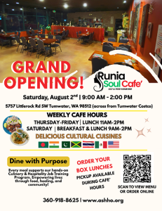 Runia Soul Cafe GRAND OPENING @ ASHHO Cultural Community Center