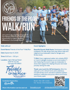 Friends of the Poor® Walk/Run @ Saint Michael Parish